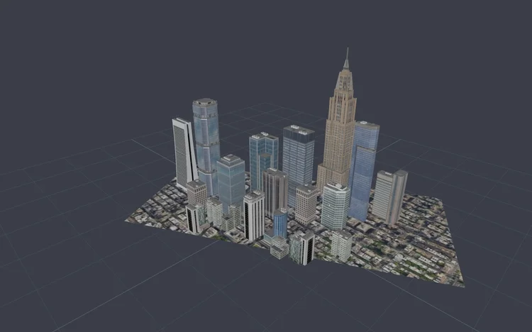 Low Poly City Buildings