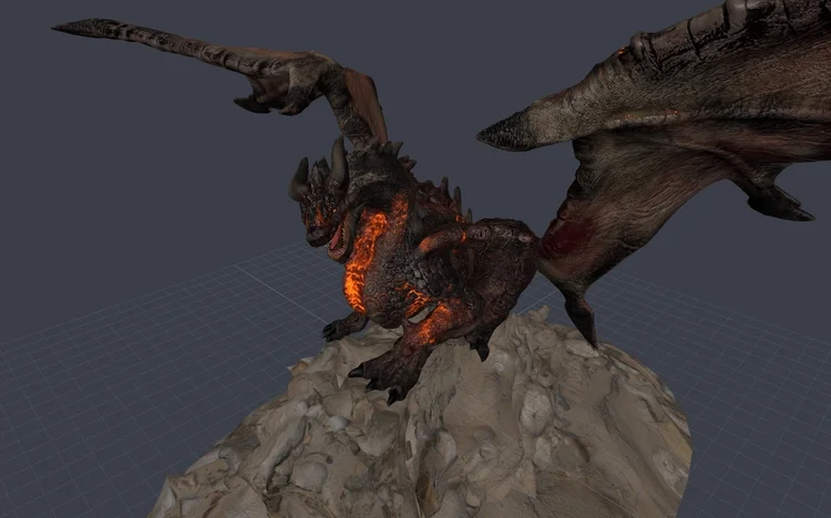 Free Dragon Character 3d By Oscar Creativo