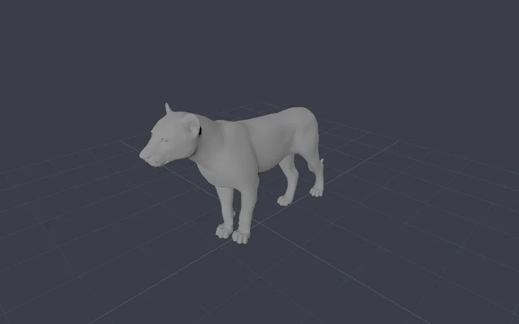 Lioness Realistic 3d Model Demo Free